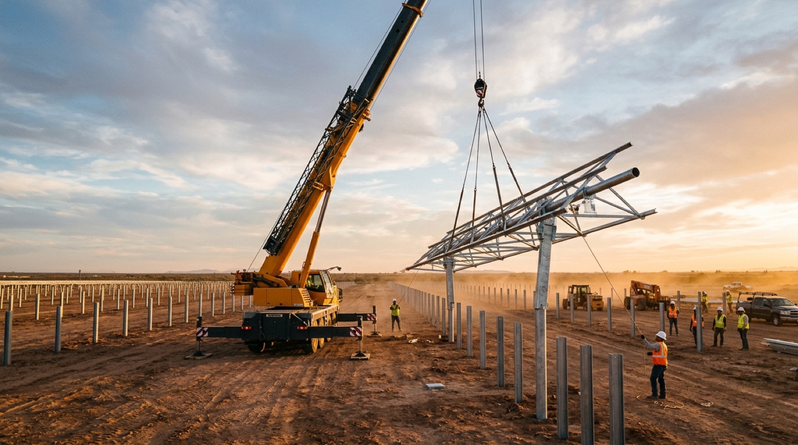 EPC build with crane