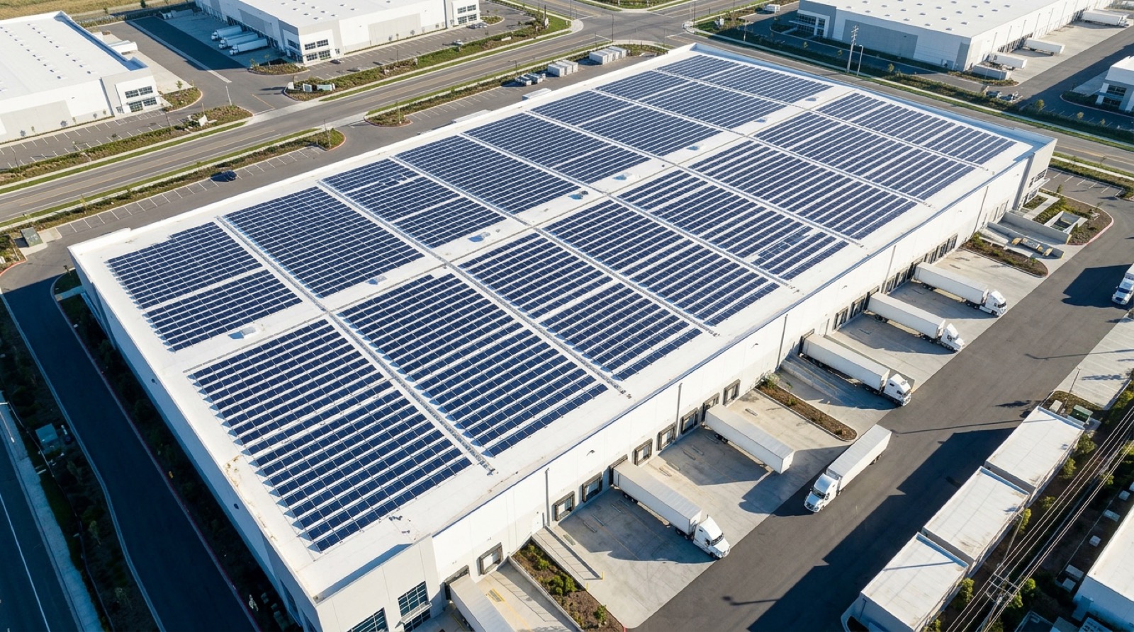 Commercial rooftop PV array