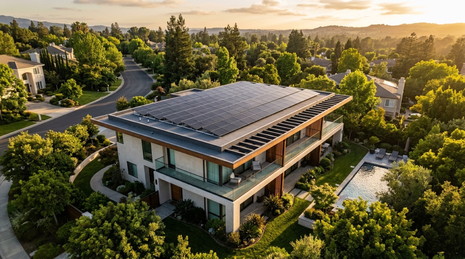 Hospital building rooftop solar